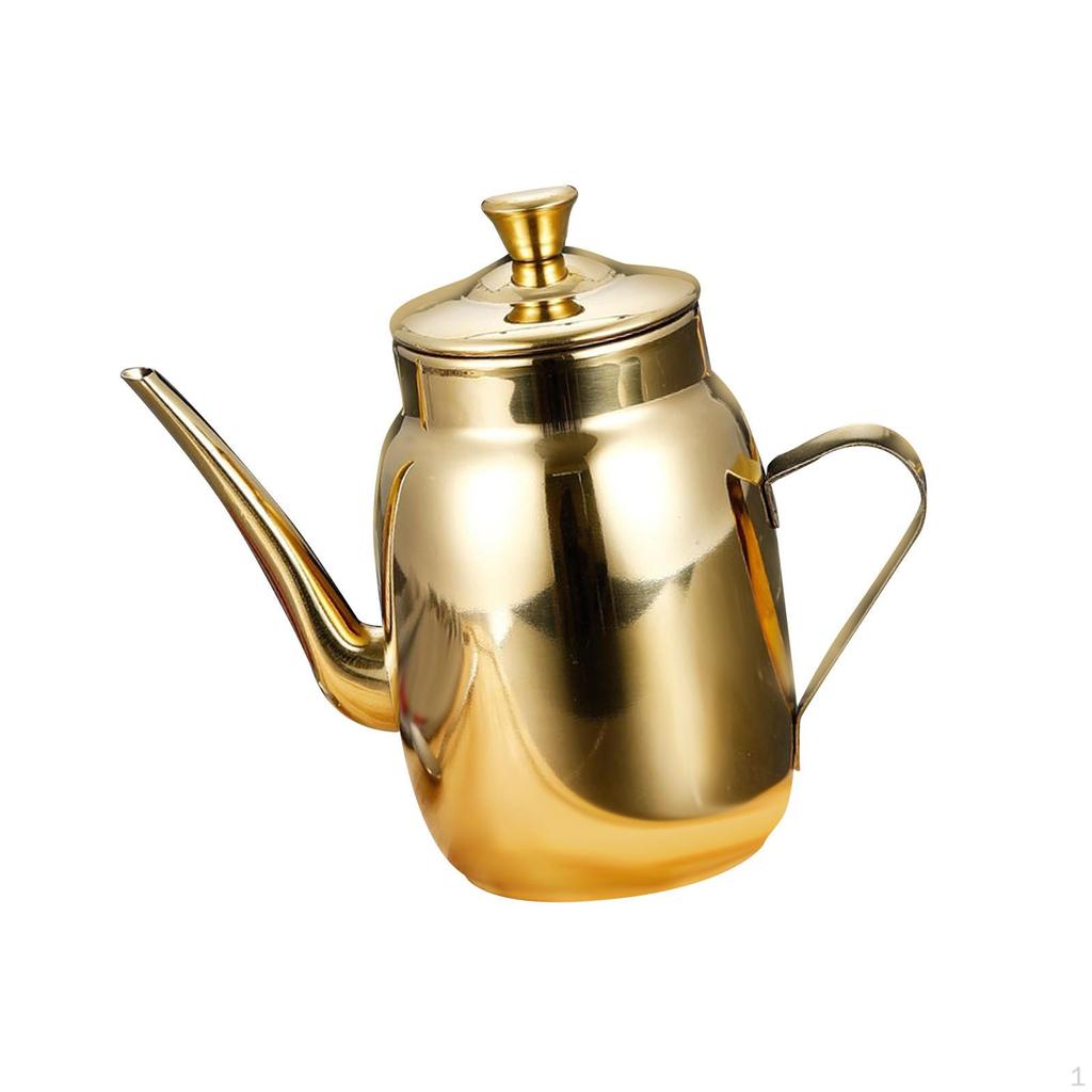 Кухонная кастрюля для масла из нержавеющей стали для плавного наливания