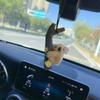 Cute Koala Car Hanging Ornament Creative Rearview Mirror Pendant Chain Auto Interior Decor Accessories