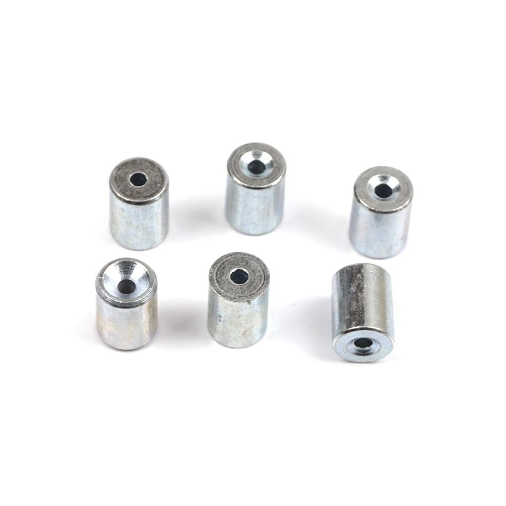 BCR013 100 шт. Ремонтный комплект для автомобильного стеклоподъемника, стальной трос, концевой штифт, стопорная втулка, обжимная заклепка 6x8/1,7 мм