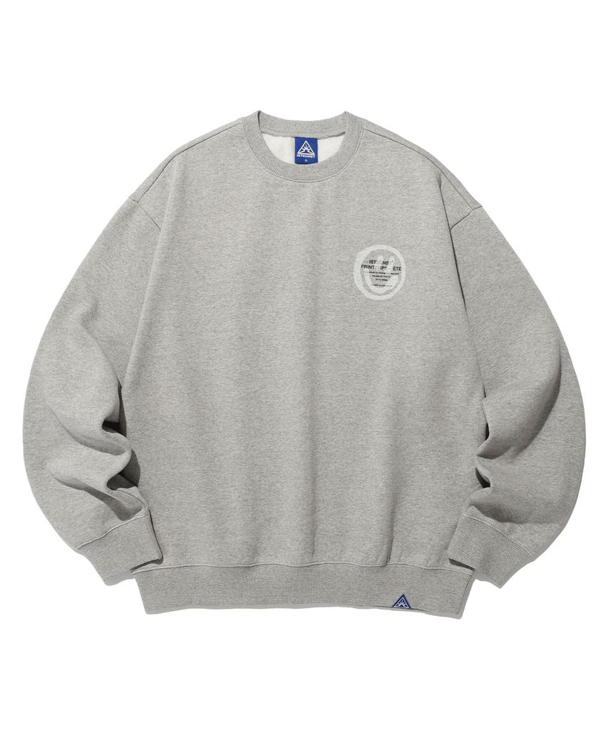 ISTKUNST Logo&Smiley Sweatshirts_Grey(Ik2Dfmm440A)