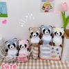 Мультяшный плюшевый енот брелок подвеска милый кавайный длиннохвостый плюшевый кукла брелок рюкзак украшения аксессуары подарки