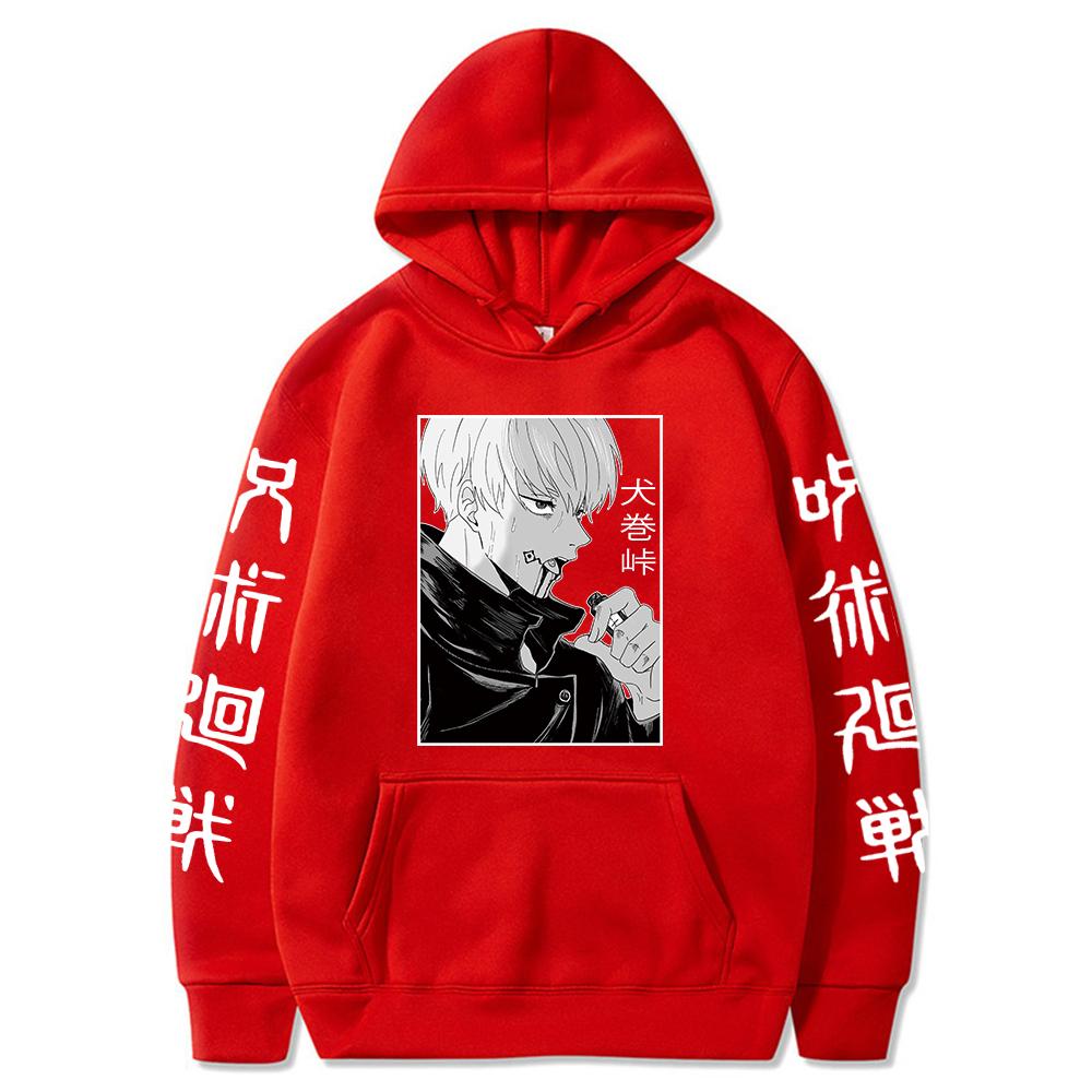 Anime Jujutsu Kaisen Inumaki Toge Graphic Print Hooded Men Women Prevalent Hoodies Plus Size Streetwear Harajuku Male Sweatshirt