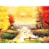5D Алмазная картина Осенний пейзаж Дерево Полная дрель Круглая алмазная вышивка