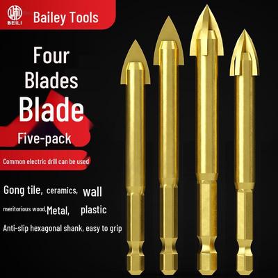 Набор сверл по плитке 6 мм для керамики, стекла и бетона - Треугольный электрический пробойник