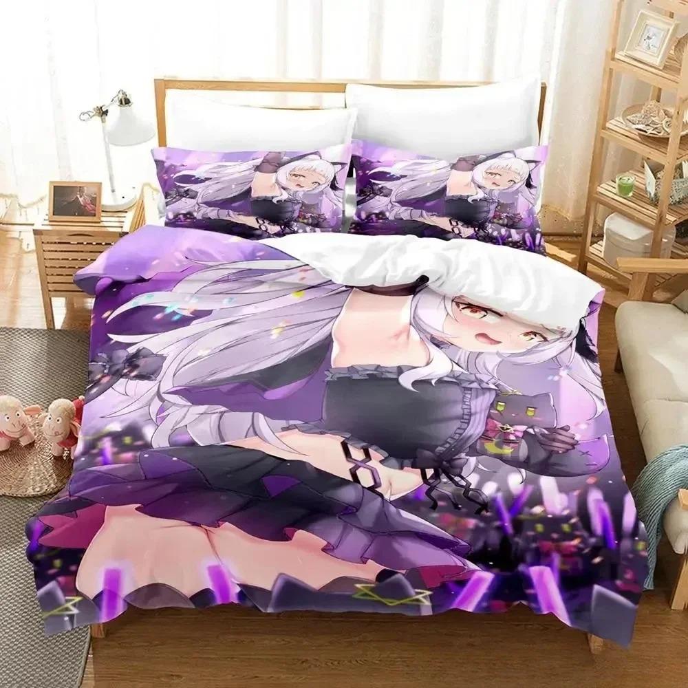 Новый комплект постельного белья Murasaki Shion, 3D-печать, подходит для спальни, мягкий, с мягкой тканью, комплект пододеяльника с наволочками, для детей, детское, домашний текстиль