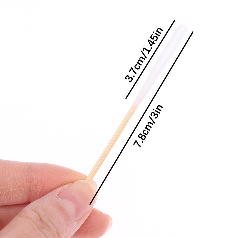 30 шт. сумка бамбуковые ватные палочки бутоны с длинной ватной головкой для бровей, губ, линии глаз, перманентная татуировка, макияж, косметика