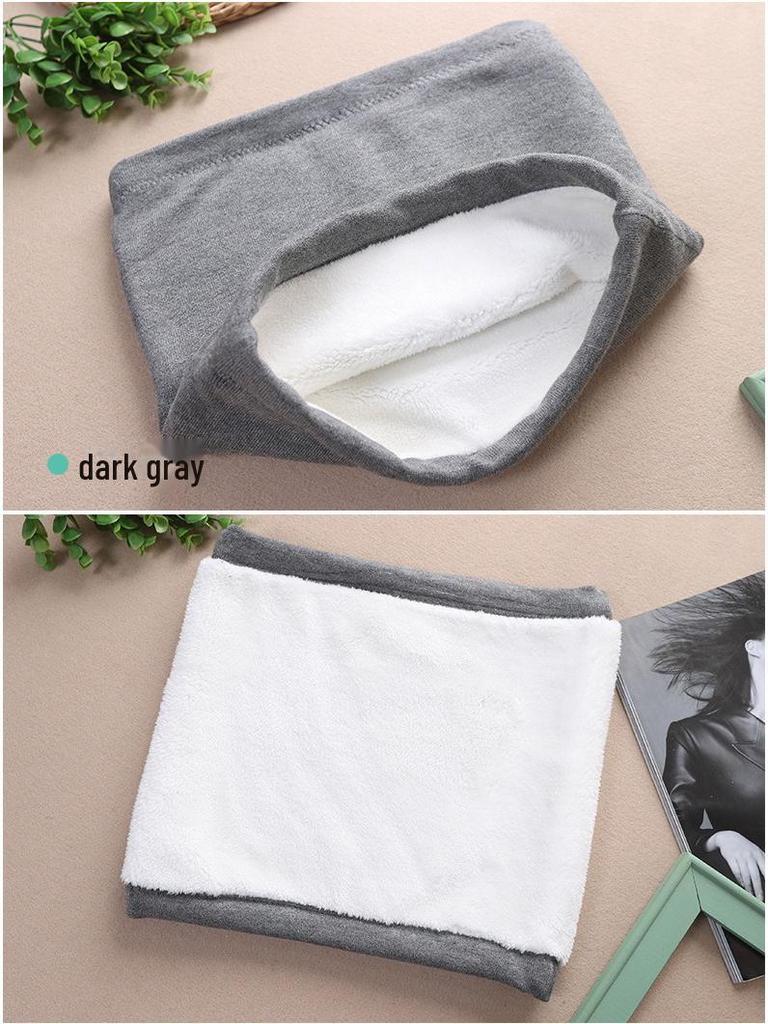 Унисекс утолщенный бархатный пояс для защиты талии - зимний трикотажный хлопок для защиты от холода для дополнительного тепла