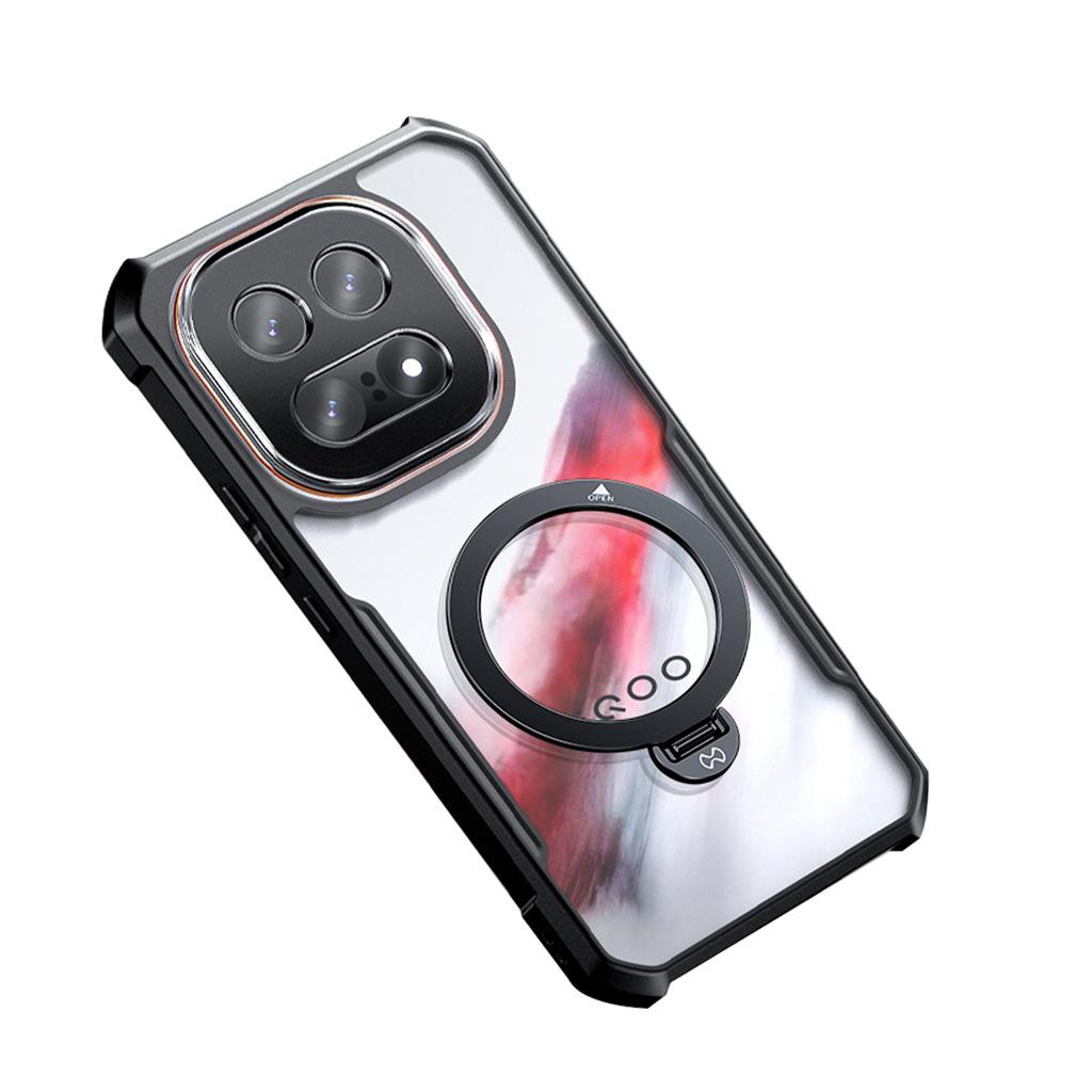 XUNDD For Vivo iQOO 15 Case Airbag Shockproof Casing Luxury Back Cover With Rotatable Magnetic Holder