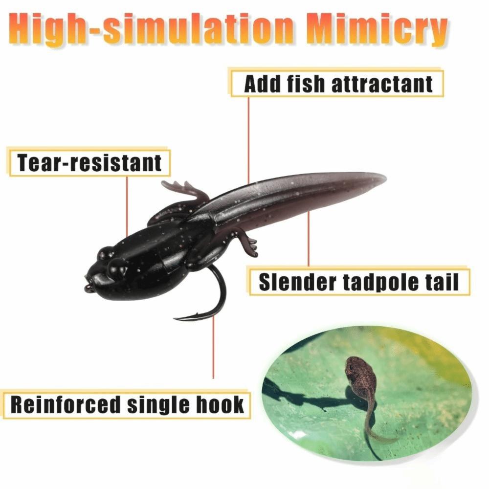 With Hooks Artificial Soft Bait Box Packaging TPE Floating Bait Bass Fishing