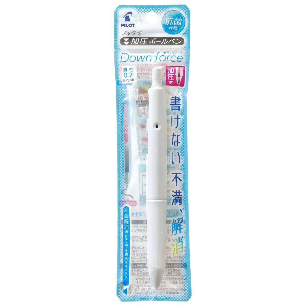 Pilot Шариковая ручка Downforce R Pressure BDWR40FW 0.7, Белая,