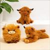 Кавайная имитация высокогорной коровы Плюшевые игрушки Животное Корова Набитая дикий як Плюш Мягкая кукла Подарок на день рождения Дети Девочка Мальчик Бизон Декор