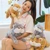 Adorable Spotted Cat Plush Toy Ultra Soft Stuffed Animal For Kids And Home Decor