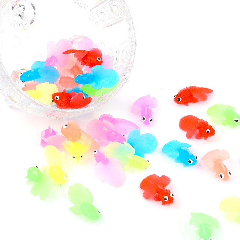 Мини красочная игрушка для рыбалки «Золотая рыбка» — небольшие декоративные украшения для детского трансграничного моделирования
