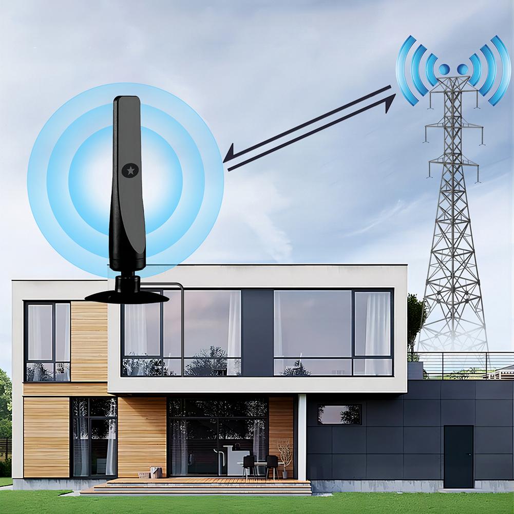 Антенна цифрового телевидения 4K HD с усилителем-бустером для помещений DAB Антенна с высоким коэффициентом усиления 50 миль VHF/UHF Широкий диапазон 25DBI Наружный антенный комплект