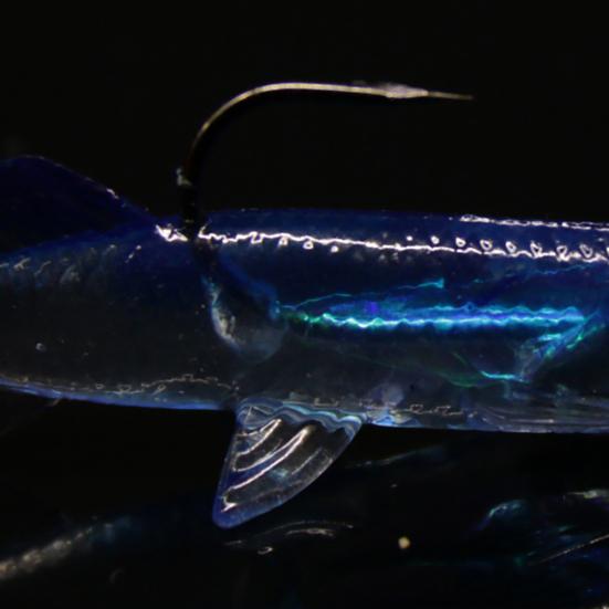 MUQZI Легкая рыболовная приманка с имитацией рыбы в синем и красном цвете