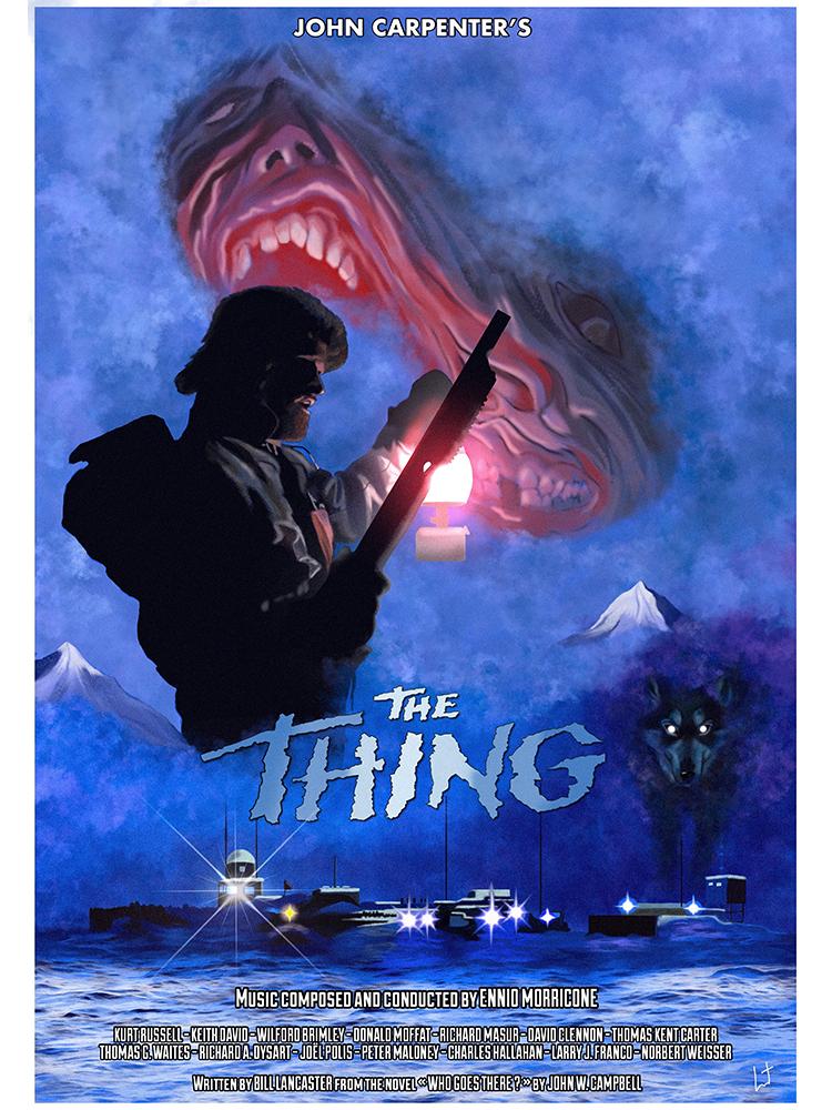Классический фильм ужасов The Thing, постеры с принтом, холст, картина Джон Карпентер, настенная художественная картина для спальни, украшение дома
