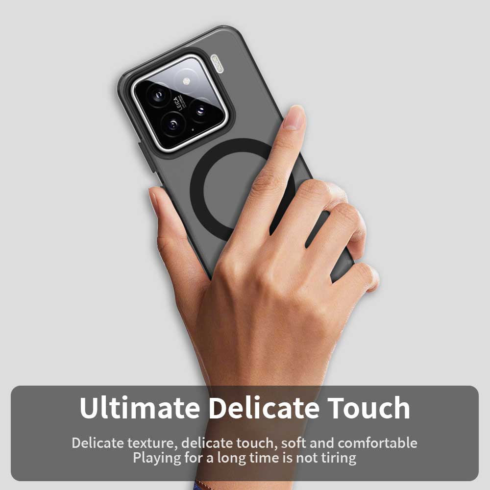 For Magsafe Candy Color Translucent Phone Case For Xiaomi Mi 15 14 Ultra 14T Pro 14 Civi Magnetic Wireless Charging Back Cover