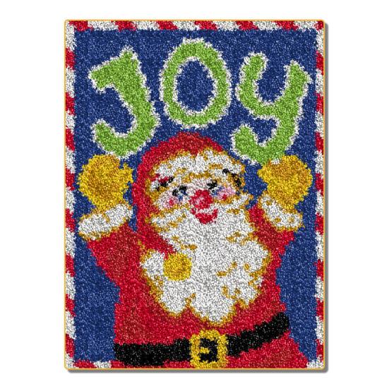 Коврик для самостоятельного вязания крючком, набор для веселого отдыха в рождественском стиле, предварительно напечатанная основа, ковер ручной работы