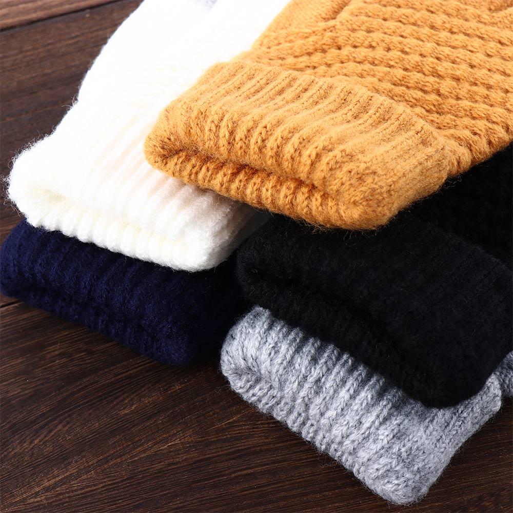 Full Magic Knitted Wrist Knit Female Winter Girl Guantes Screen Solid Women Gloves Warm Touch