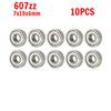 10 шт. Миниатюрные подшипники 685zz 608z 625ZZ Бесшумные Маленькие подшипники Глубокий паз Мини Шариковые подшипники Углеродистая сталь для Скейтборда Самоката