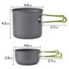 1-2 People Camping Cookware Set, Cooking Set 15-18 Pcs Portable Mess Kit  With Non-Stick Camping Pot Pans