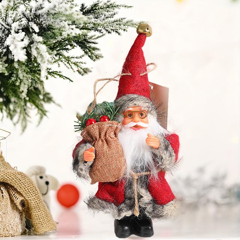 Christmas Santa Claus Ornaments Pendant Home Party Desktop Bookshelf Xmas Tree DIY Exquisite Cute