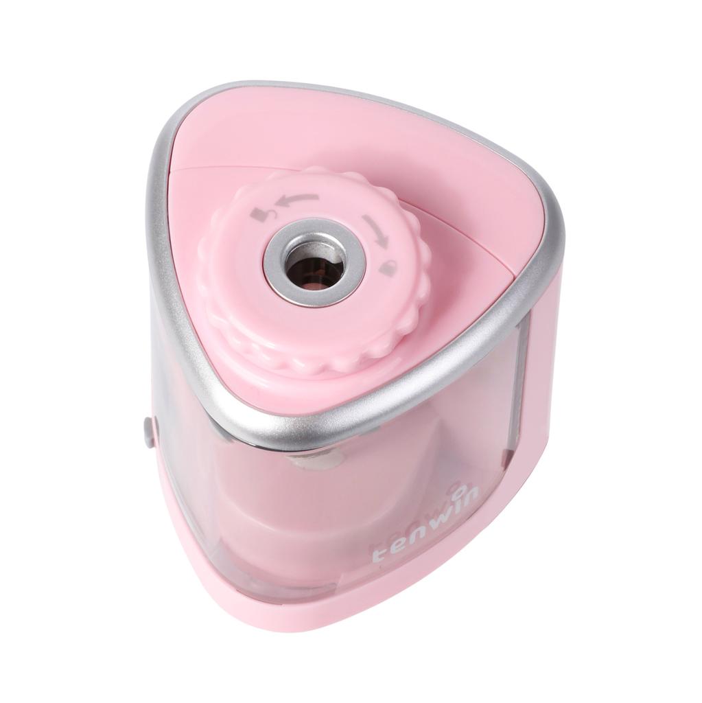 Электрическая точилка для карандашей tenwin, портативная, с питанием от аккумулятора, для 68 мм, поддержка карандашей, ручной режим для