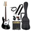 PhotoGenic Электрический бас Набор для начинающих Легкий Тип JB Накладка гаечный ключ JB-240/BK/W3P Черный/Белый [Мягкий чехол/шнур/усилитель/тюнер/ремень/медиатор/медиатор]