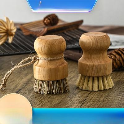Инструмент для мытья кастрюль, щетка для мытья посуды, короткая ручка, кухонный инструмент из натурального сизаля и конопли, щетка для чистки и дезинфекции из кокосовой пальмы.