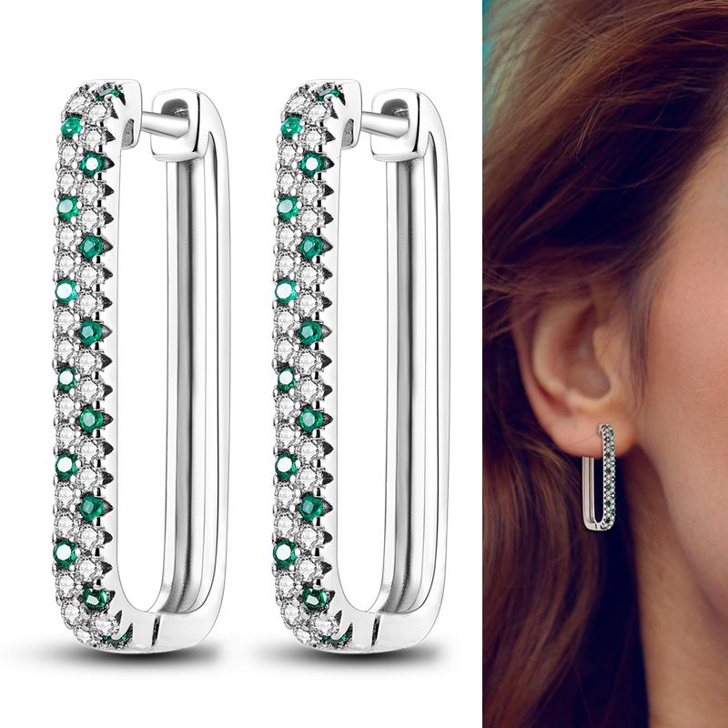 Серьги-гвоздики из натурального серебра S925 с перьями любви, оригинальные подвески-кольца для женщин и девочек, серьги-гвоздики, ювелирные изделия, подарки