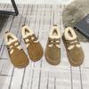 Winter New Mao Mao Single Shoes Cotton Shoes Piled Thickened Doudou Shoes Buckle Warm Mao Mao Shoes Women's Shoes