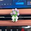 Niche Style Tulip Car Aromatherapy Fragrant Stone Dignified Flowers Car Vent Decorative Pendant Light Fragrance Gift