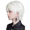 BARSDAR Короткий Полный Маленький Тепло С Белым Мужской Парик, Парик, Мужская Одежда, Черный, Мужской Парик, Харадзюку, Красивый, Красивый, Натуральный, Лицо, Устойчивый,