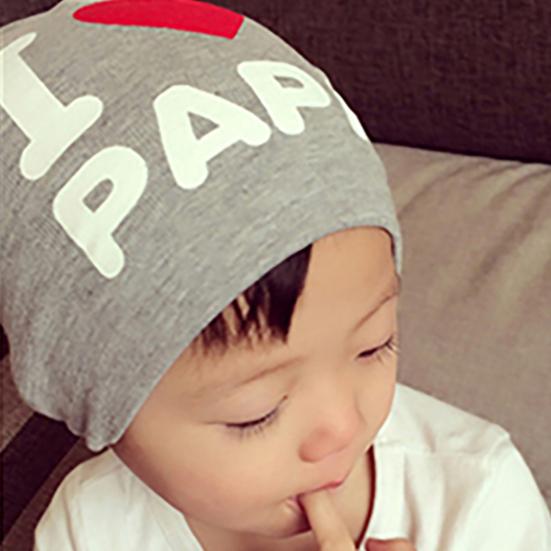 Детская шапочка унисекс с сердечком, хлопковая мягкая теплая вязаная шапка для детей и младенцев