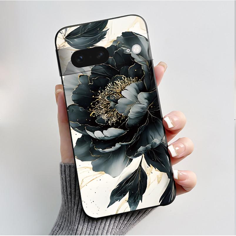 For Google Pixel 7 / Pixel 7 Pro Case Luxury Fashion Butterfly Flowers Black Soft TPU Silicone Back Cover Pixel7 7Pro Phone Case