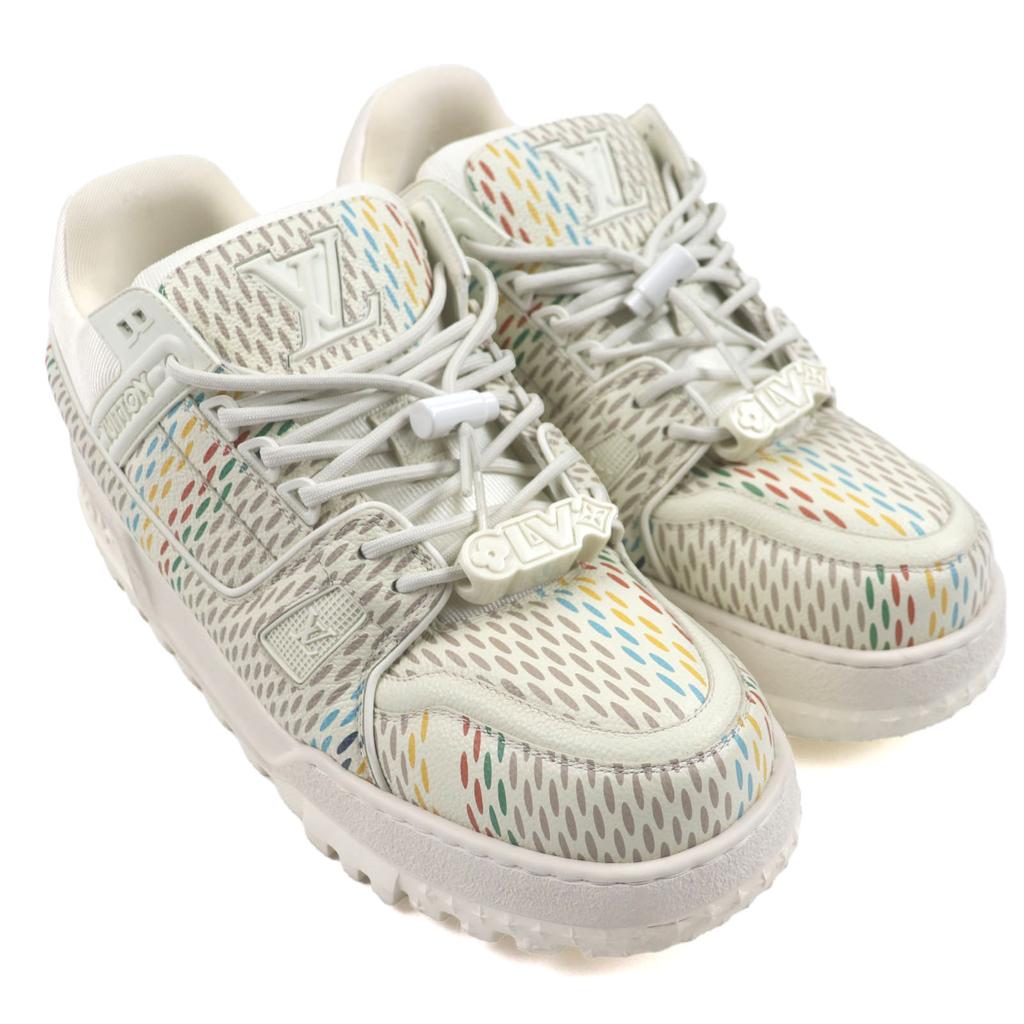 Very Good LOUIS VUITTON sneakers LV Trainer Maxi Beige multi mens 9 1ACR19 Used