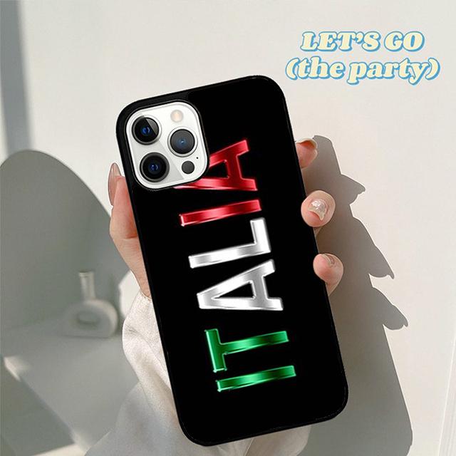Осенний Чехол для Телефона с Флагом Италии Italia для iPhone 17 Air 16 16e 15 12 11 13 14 Pro Max Apple Plus Coque