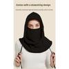Зимняя шапка из полар-флиса, ветрозащитная маска для катания на лыжах, женская шапка, шарф, интегрированный капюшон для занятий спортом на открытом воздухе, теплый капюшон