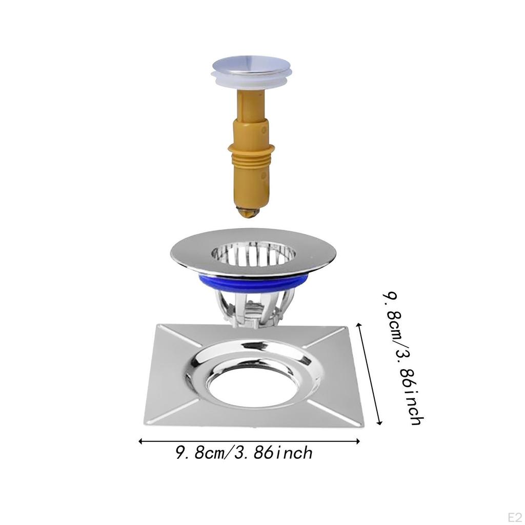 Устойчивый к запахам сердечник напольного слива Обратный клапан Практичный всплывающий фильтр с ножным нажатием для