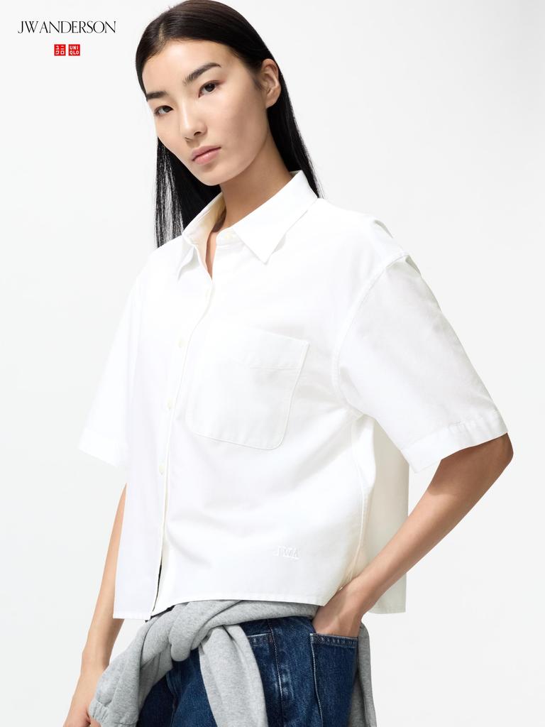 Uniqlo Японская рубашка Оксфорд