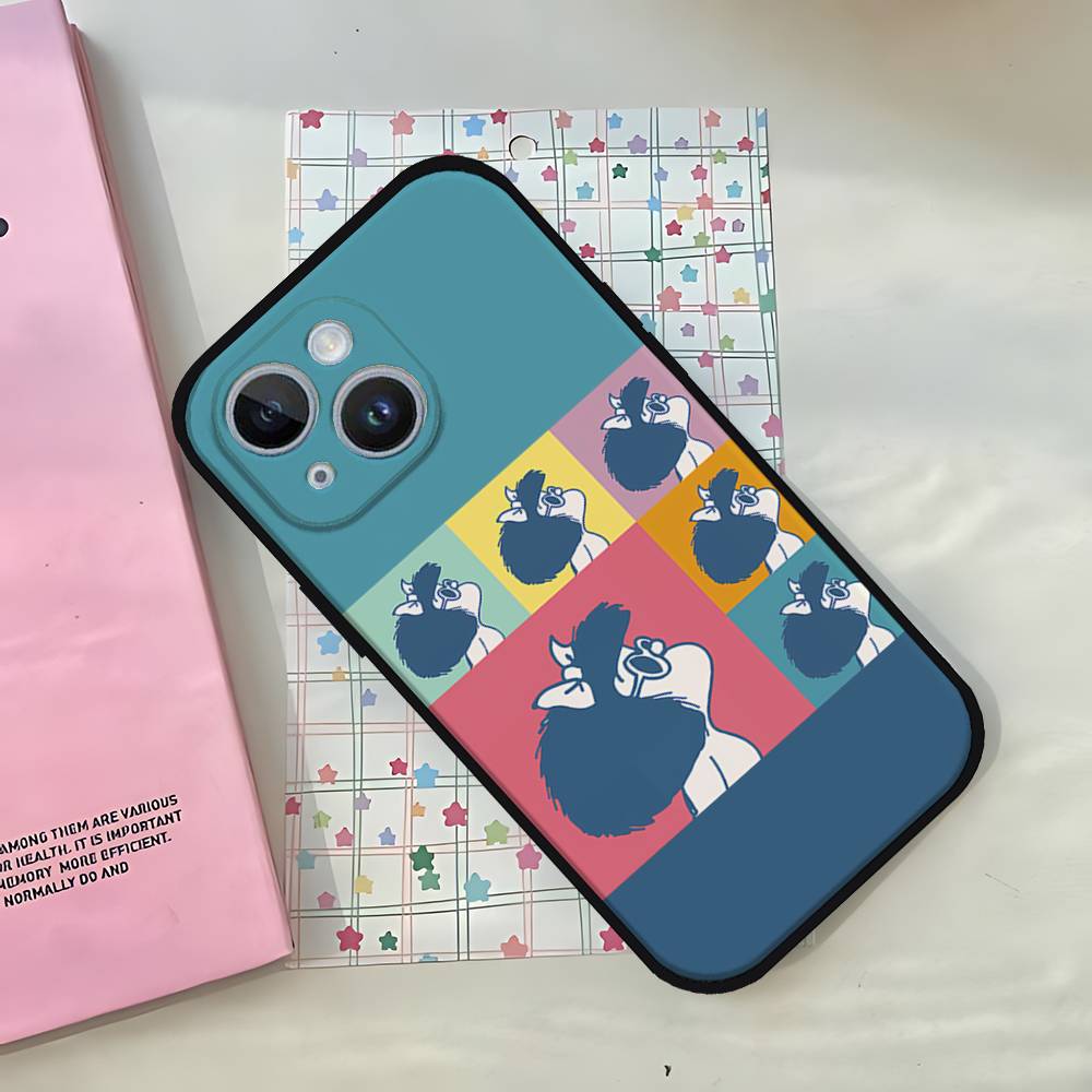 Мультяшный Милый Чехол для Телефона Мафальда Для IPhone 1716 15 14 13 Pro Max 11 12 Mini X Xs XR Черный Силиконовый Чехол