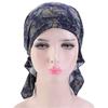 New Fashion Beanie Muslim Cancer Chemo Hat Printed Headwear Turban Hat Head Wrap Cap