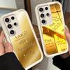 Чехол для телефона Samsung Galaxy S26 S25 Ultra S24 FE с принтом «Тонкий золотой узор» S23 Plus S22 + S21 S20 5G Мягкий силиконовый корпус