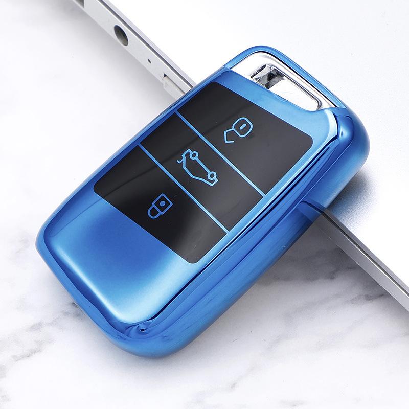 Модный чехол для дистанционного ключа из ТПУ для Volkswagen VW Magotan Passat B8 Golf для Skoda Superb A7 Kodiaq, защитные аксессуары