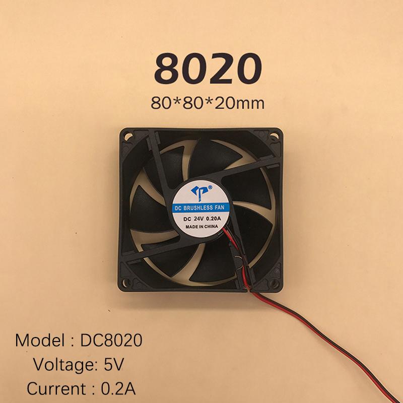 Бесщеточный вентилятор постоянного тока, корпус компьютера, охлаждающий вентилятор 5 В, 12 В, 24 В, подшипник процессора, крутые две линии