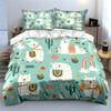 Llama and Cactus Bedding Set Bedding Duvet Cover Set Duvet Cover Pillowcases (1 * Duvet Cover 2 * Pillowcases, without duvet insert)