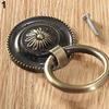 Drawer Handle Pull Retro Antique Flower Carved Retro Cabinet Knob Cupboard Wardrobe