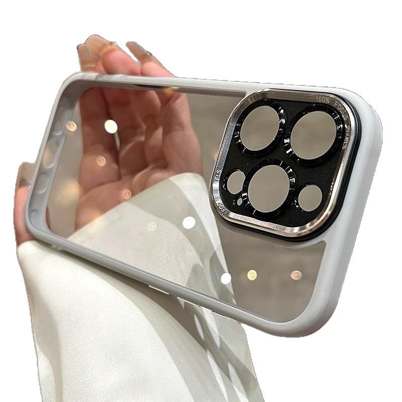 Премиальный металлический чехол для объектива для iPhone 17 Pro Max - Прозрачный, Защитный чехол с полным покрытием для Apple 16