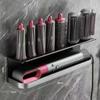 For Dyson Hair Curler Storage Rack Holder Hair Dryer Shelf Hairs Styler Holder Wall Hanging No-Punch Shelf Bathroom Accessorie