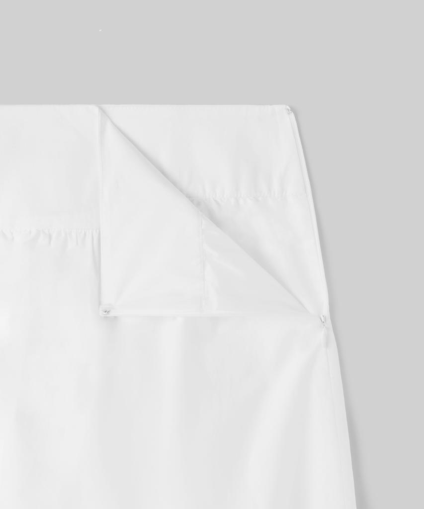 Musinsa Standard Woman Women'S Poplin Low-Waisted Long Skirt [White]